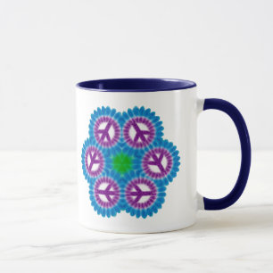 Farbiger Friedenstasse Anpassbarer Trinkbecher Tasse