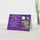 Farbiger Friedhof Karte (Rückseite)