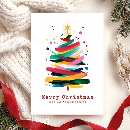 Farbiger Fröhlicher Weihnachten Modern