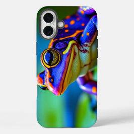 Farbiger Froschhanf iPhone 16 Plus Hülle