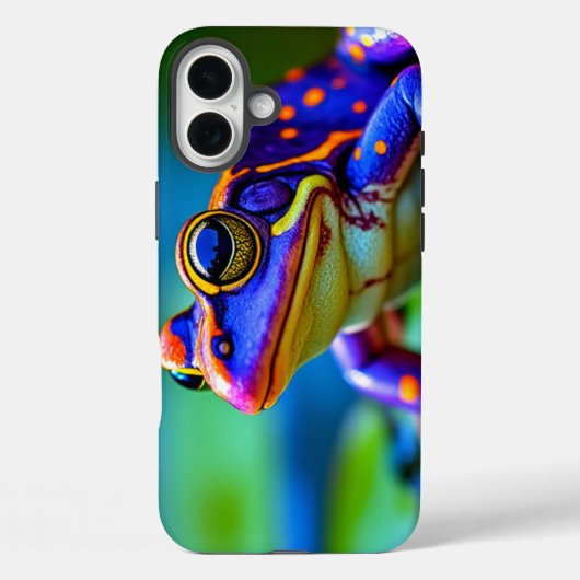 Farbiger Froschhanf Case-Mate iPhone Hülle (Rückseite)