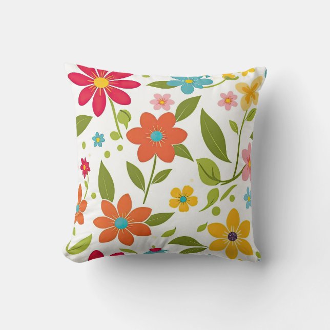 Farbiger Frühling Kissen (Vorderseite)