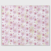 Farbiger Frühling Sommer Flora Boho Garden Geschenkpapier (Flach)