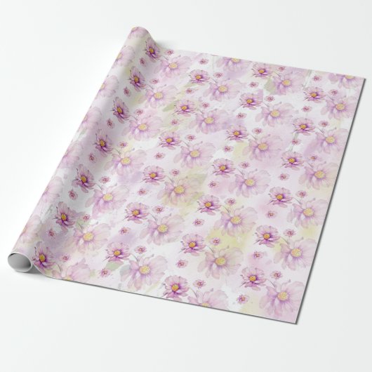Farbiger Frühling Sommer Flora Boho Garden Geschenkpapier (Ungerollt)