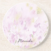 Farbiger Frühling Sommer Flora Boho Garden Getränkeuntersetzer (Vorne)