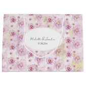 Farbiger Frühling Sommer Flora Boho Garden Große Geschenktüte (Vorderseite)