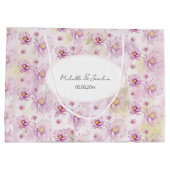 Farbiger Frühling Sommer Flora Boho Garden Große Geschenktüte (Rückseite)