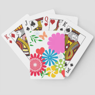Farbiger Frühling Spielkarten