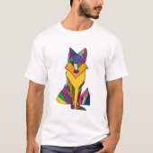 Farbiger Fuchs T-Shirt (Vorderseite)