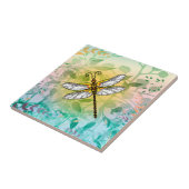 Farbiger Garden-Dragonfly Fliese (Seite)
