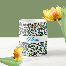 Farbiger Garten Blumenladen Individuelle Name Kaffeetasse