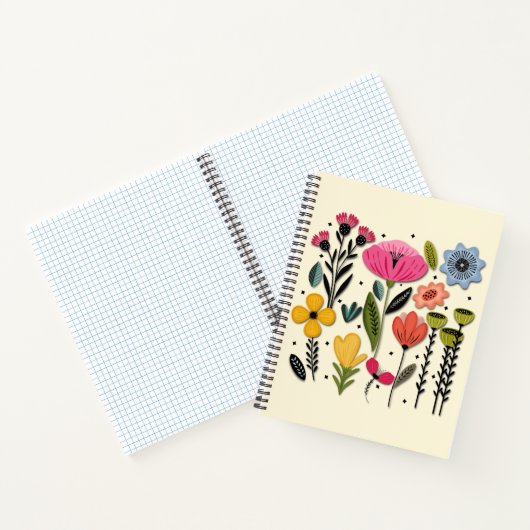 Farbiger Garten Notizblock (Innenseite)