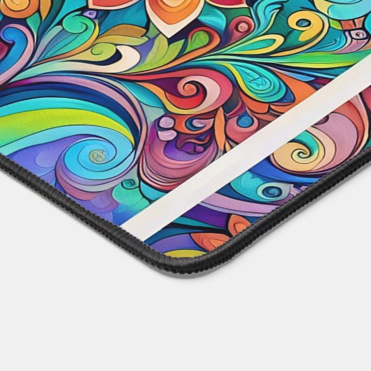 Farbiger Garten Schreibtischunterlage (Ecke)