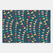 Farbiger Geburtstag Geschenkpapier Set (Vorderseite 3)