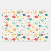 Farbiger Geburtstag Geschenkpapier Set (Vorderseite 2)