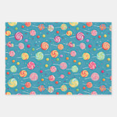 Farbiger Geburtstag Geschenkpapier Set (Vorderseite)