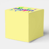 Farbiger Geburtstag Geschenkschachtel (Rückseite)