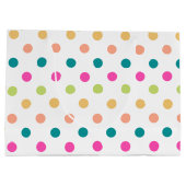 Farbiger Geburtstag große Geschenktasche Geschenktüte (Rückseite)