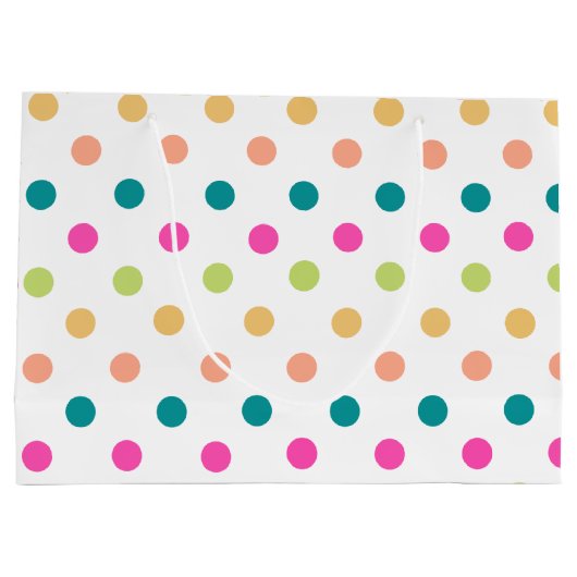 Farbiger Geburtstag große Geschenktasche Geschenktüte (Rückseite)