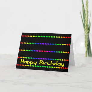 Farbiger Geburtstag Karte