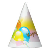 Farbiger Geburtstag Partyhütchen (Links)