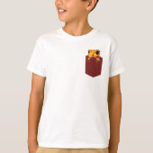 Farbiger Gecko in Pocket T - Shirt (Vorderseite)