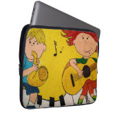 farbiger gelber Live-Cartoon Laptopschutzhülle (Vorne Rechts)