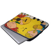 farbiger gelber Live-Cartoon Laptopschutzhülle (Vorne Knopf)