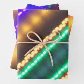 Farbiger Gemusterter Designer Geschenkpapier Set (Beispiel)