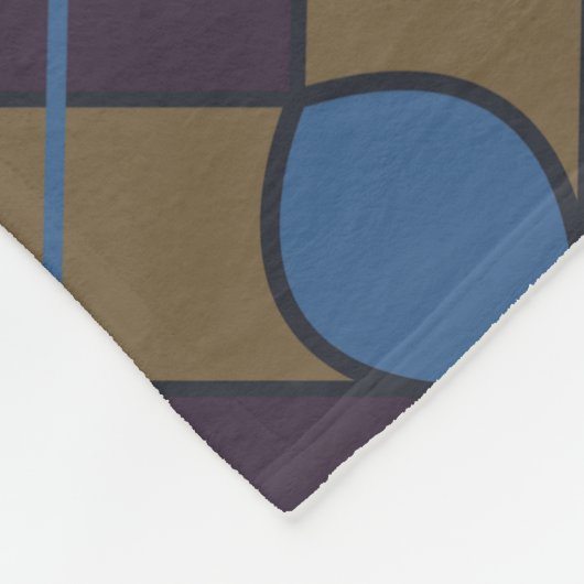 Farbiger geometrischer Diamant Fleecedecke (Ecke)