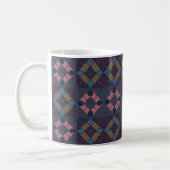 Farbiger geometrischer Diamant Kaffeetasse (Links)