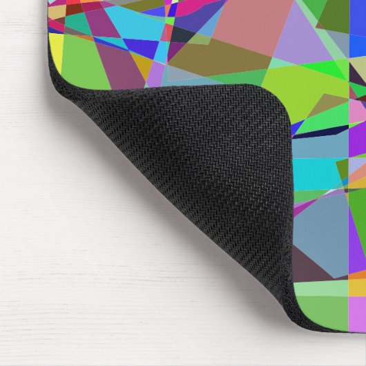 Farbiger geometrischer Hintergrund Mousepad (Ecke)
