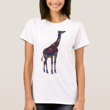 Farbiger Giraffe-T - Shirt