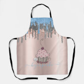 Farbiger Glitter-Tropfen-Cupcake Schürze (Vorderseite)