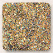 Farbiger Glitzer Cork Untersetzer (Vorderseite)