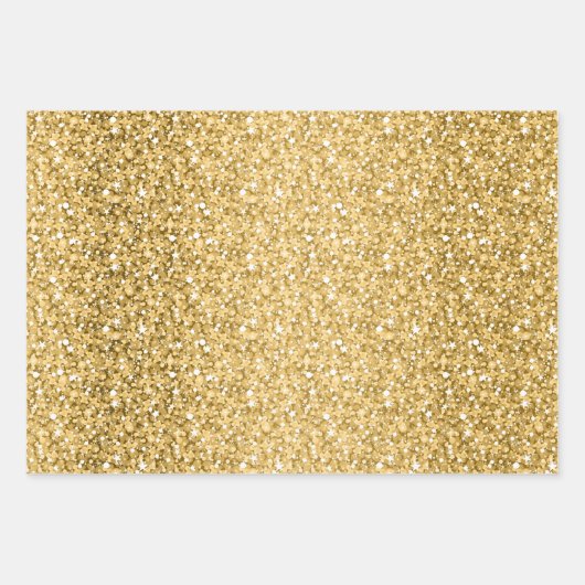 Farbiger Glitzer Geschenkpapier Set (Vorderseite)