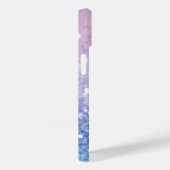 Farbiger Glitzer Hübsch Bokeh Mit Monogramm Case-Mate iPhone Hülle (Rückseite / Rechts)