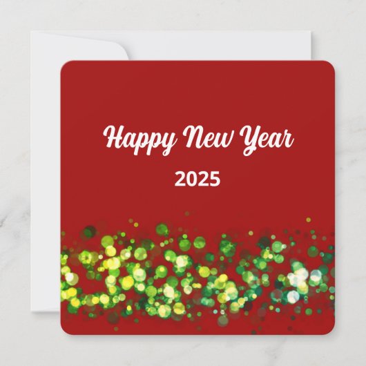 Farbiger Glitzer-Text Feiertagskarte (Vorderseite)