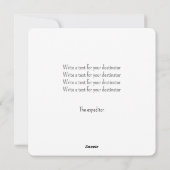 Farbiger Glitzer-Text Feiertagskarte (Rückseite)