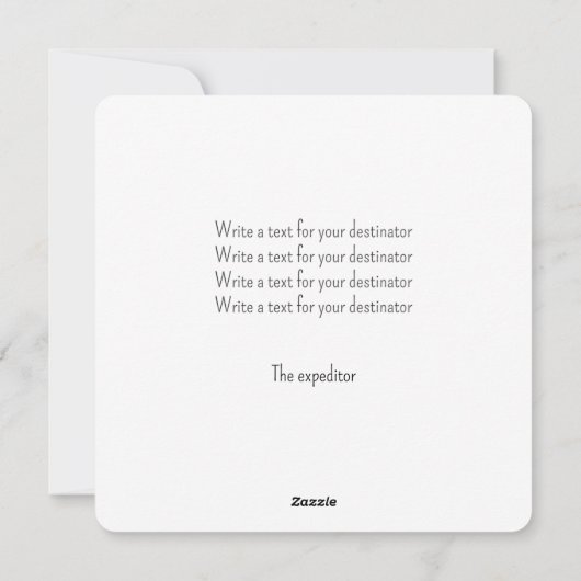 Farbiger Glitzer-Text Feiertagskarte (Rückseite)