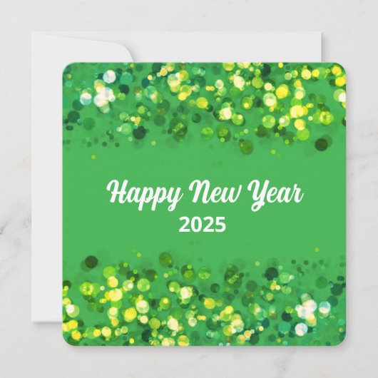 Farbiger Glitzer-Text Feiertagskarte (Vorderseite)