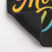 Farbiger Glücklicher Muttertag Regenbogen-Kalligra Mousepad (Ecke)