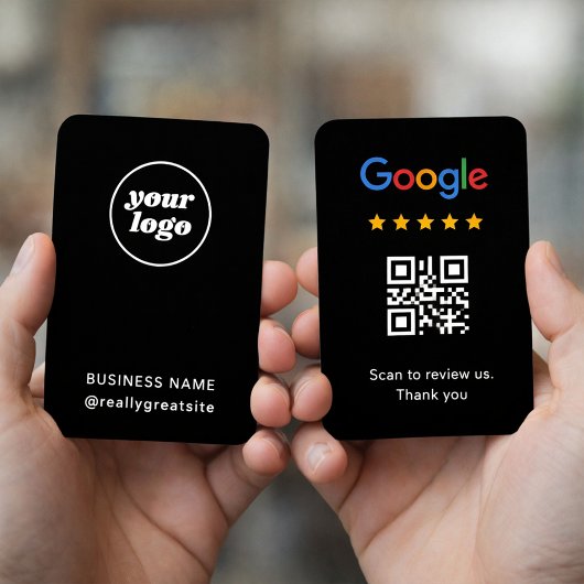 Farbiger Google-Review-QR-Code Minimal Business 