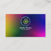 Farbiger Gradient Geschäfts Karte Modernes Design (Rückseite)