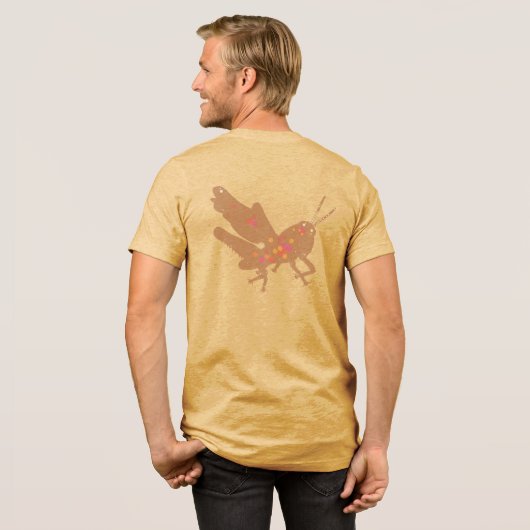 Farbiger Grasshopper-T - Shirt (Rückseite voll)