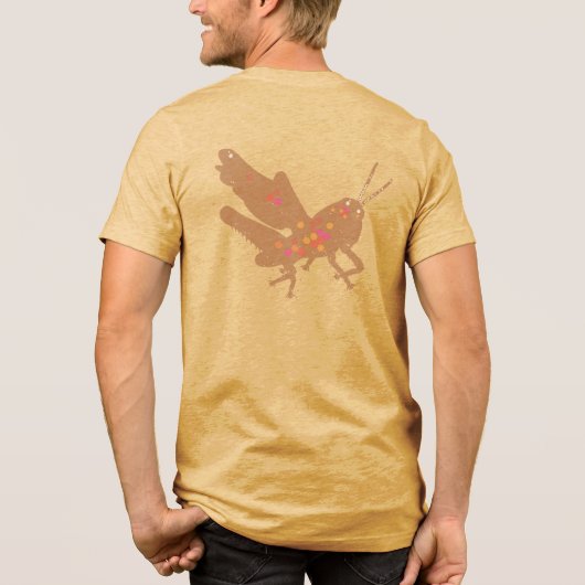 Farbiger Grasshopper-T - Shirt (Rückseite)