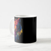 Farbiger Grizzly Kaffeetasse (Vorderseite Links)
