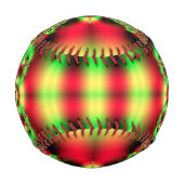 Farbiger grüner und roter Tartan Baseball (Rückseite)