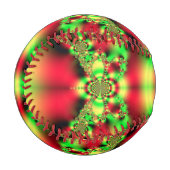 Farbiger grüner und roter Tartan Baseball (Vorderseite Links)