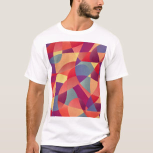 Farbiger Grunge: Geometrischer Dreiecke Hintergrun T-Shirt